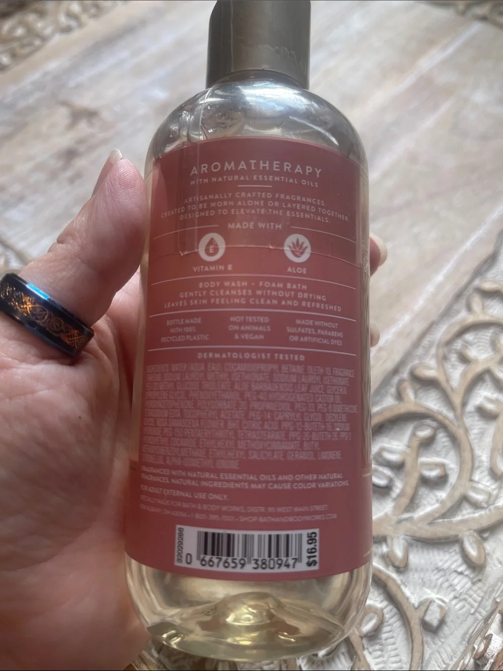 Bath & Body Works Heirloom Rose Body Wash - Rose Pink